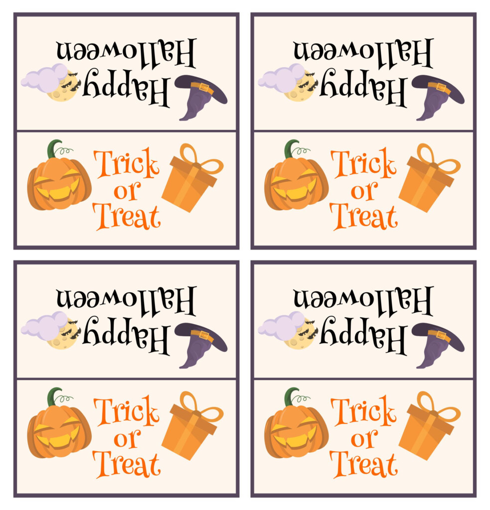Printable Halloween Treat Bag Labels