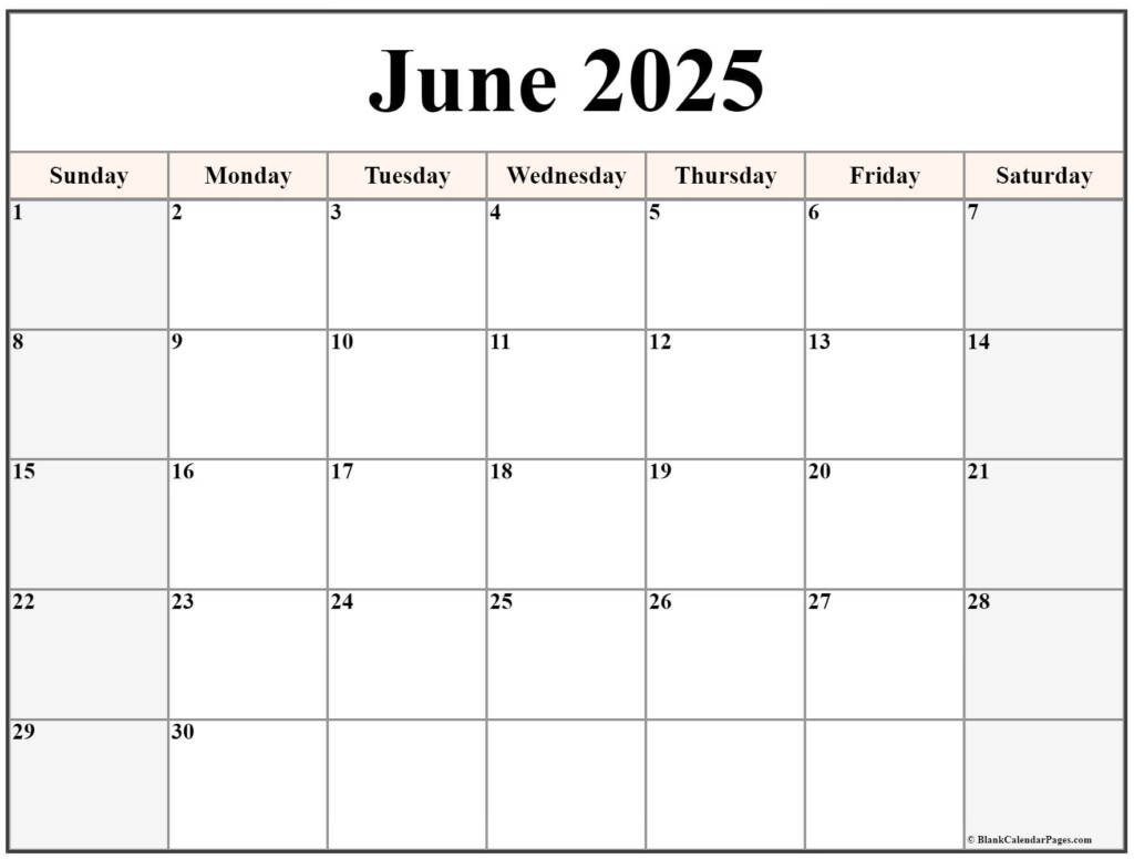 Printable June 2025 Calendar A Comprehensive Guide To Planning And 
