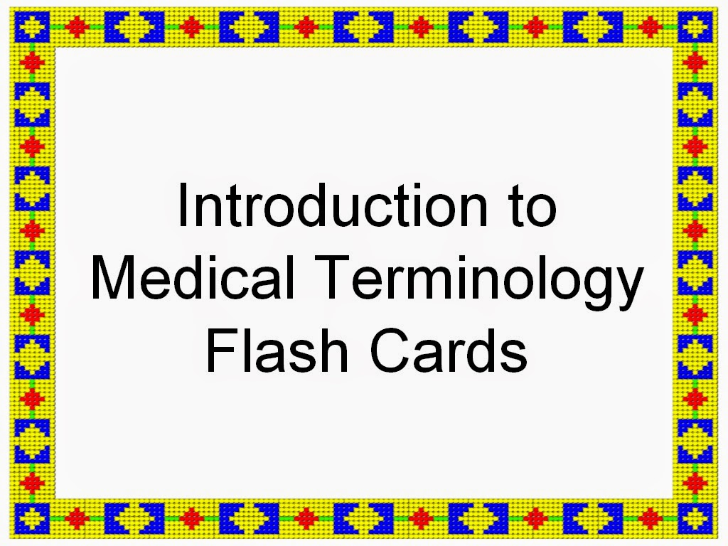 Printable Medical Terminology Flashcards
