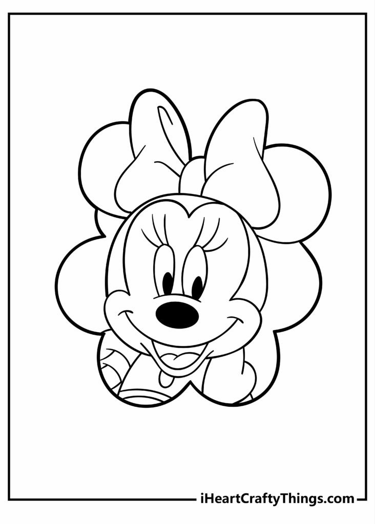 Printable Minnie Mouse Coloring Pages Free Printable Templates
