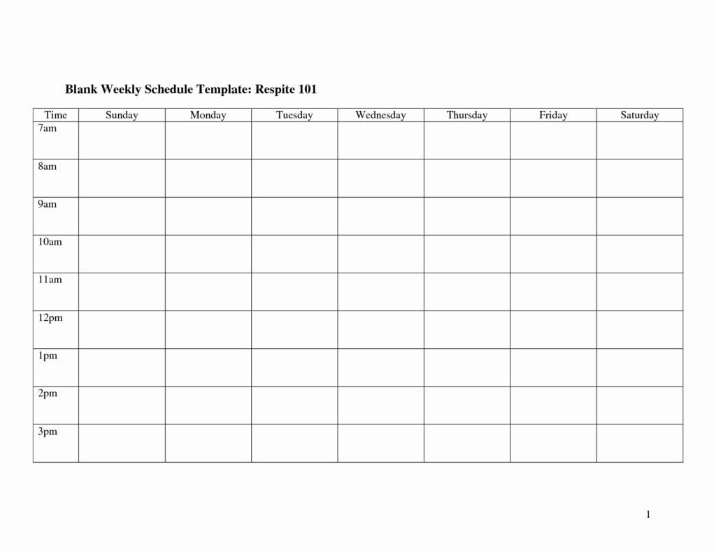 Printable Monday To Friday Calendar