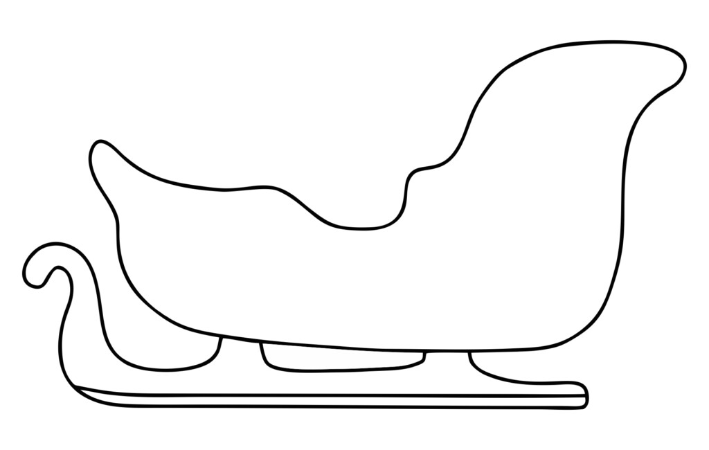 Printable Santa Sleigh Templates Printable Word Searches