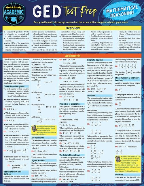 Printable Study Guide For Ged Test