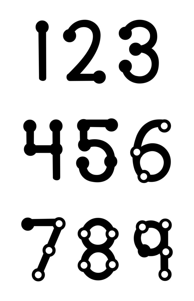 Printable Touchmath Numbers 1 9 Printable JD