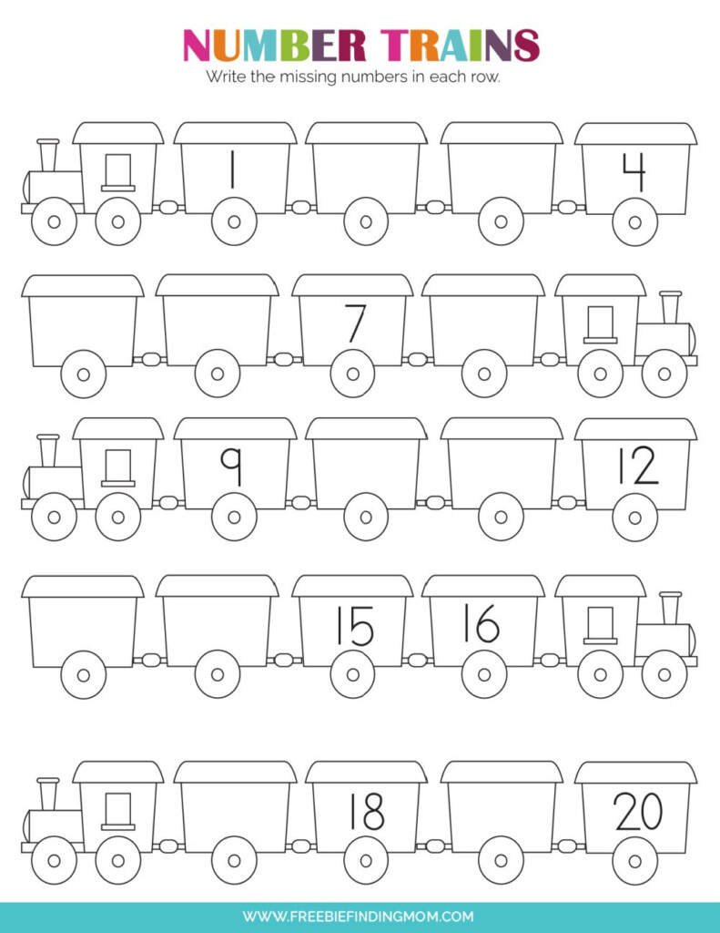 Printable Tracing Numbers Worksheets For Kindergarten