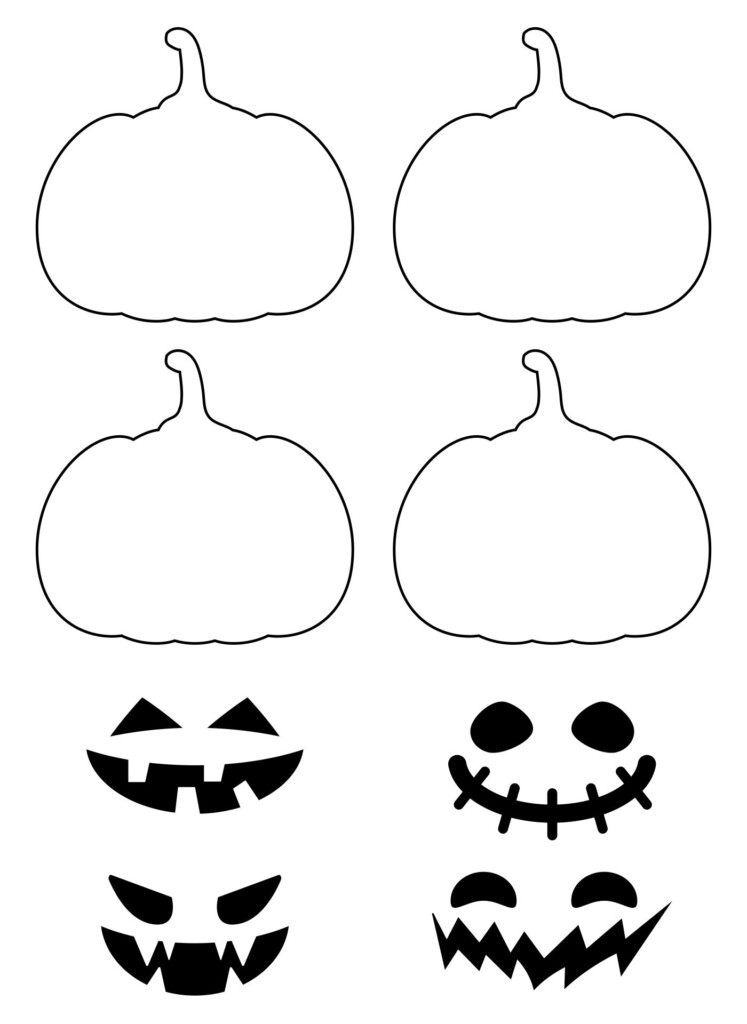 Pumpkin Cut Out Printable Free Templates And Ideas For Halloween Fun 