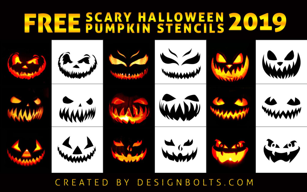 Scary Pumpkin Carving Ideas Printable