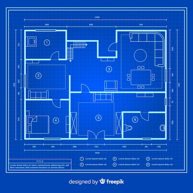 Small Modern House Design With Blueprint