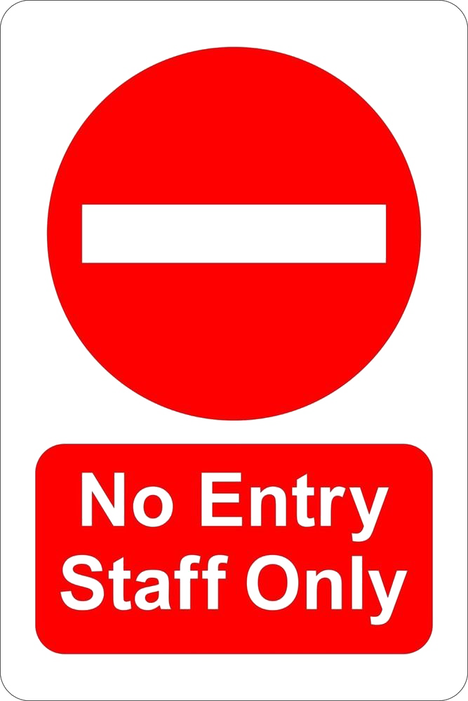 Staff Only Sign Printable Free