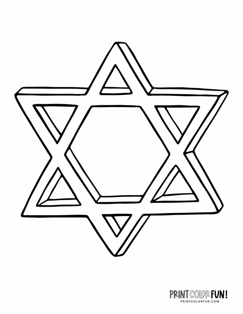 Star Of David Template Free Printable