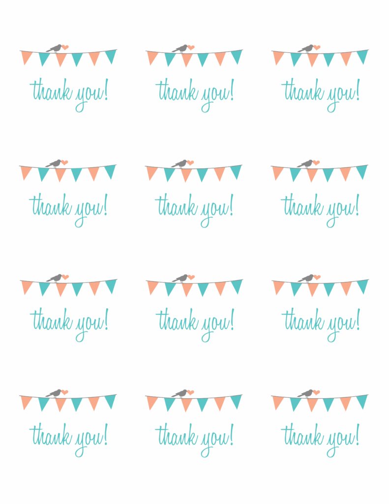 Thank You Labels Free Printables See To It That Business Details And 