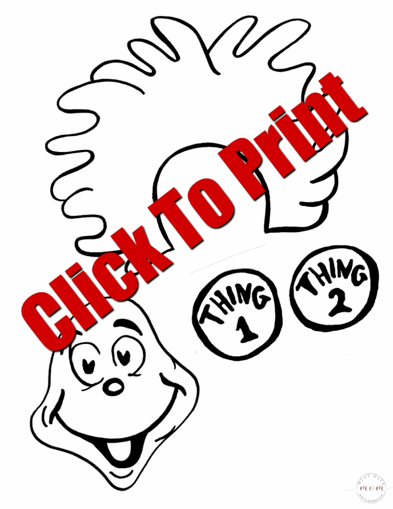 Thing 1 And Thing 2 Printables