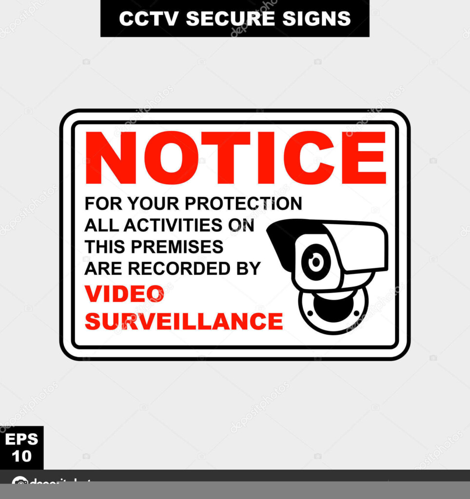 Video Surveillance Sign Printable