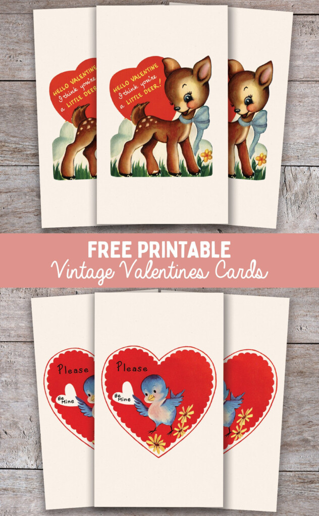 Vintage Valentine Cards Free Printable Free Printables Hub