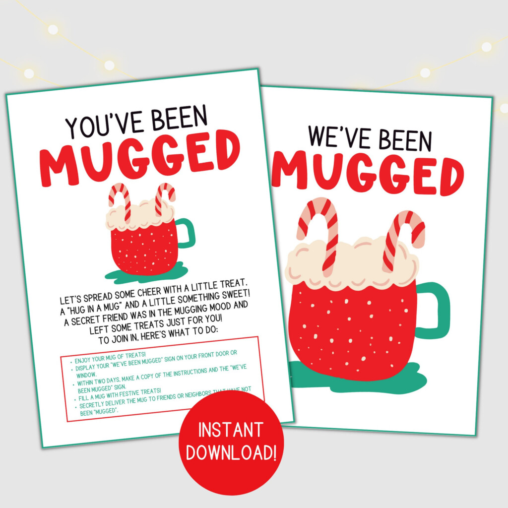 We 39 ve Been Mugged You 39 ve Been Mugged Christmas Game Christmas 