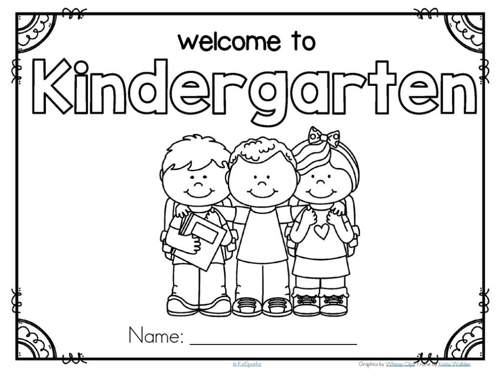 Welcome To Kindergarten Coloring Page At GetColorings Free 