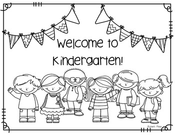 Welcome To Kindergarten Coloring Page Coloring Welcome Kindergarten 